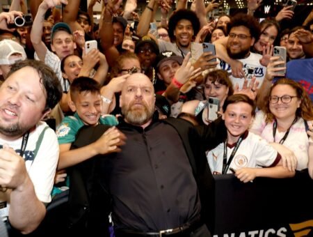 Triple H reacts after crowning a brand new WWE champion before Money in the Bank 2026