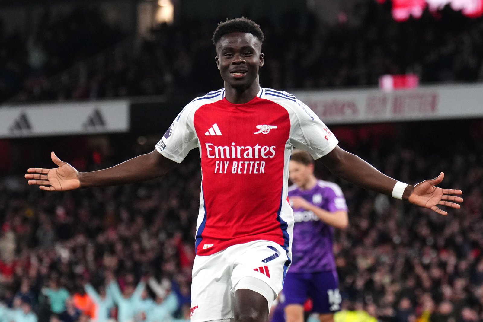 Saka basked in the glory of scoring on his comeback, a goal that would prove decisive on the night