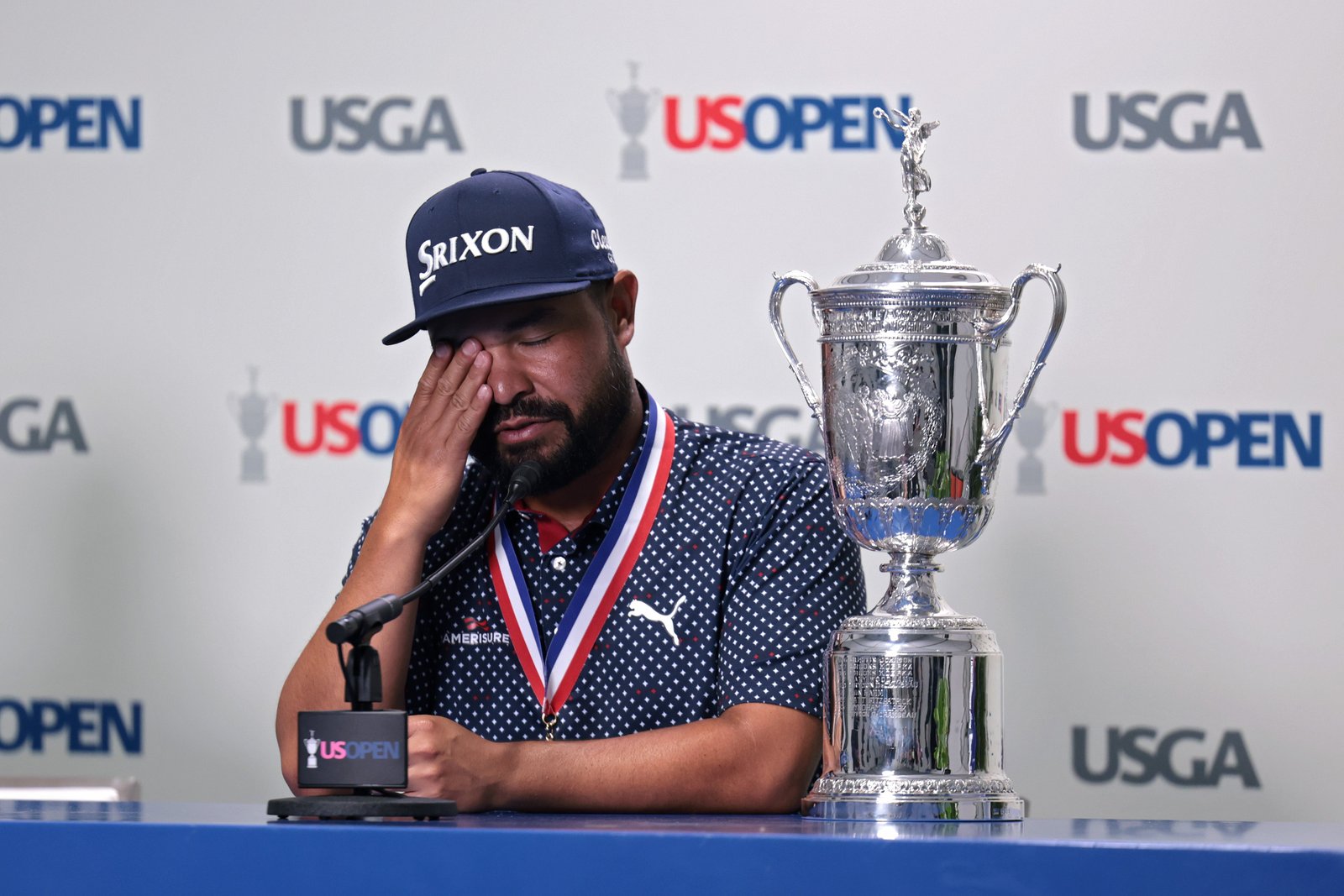 The 34-year-old was then emotional when reliving his triumph after the fact