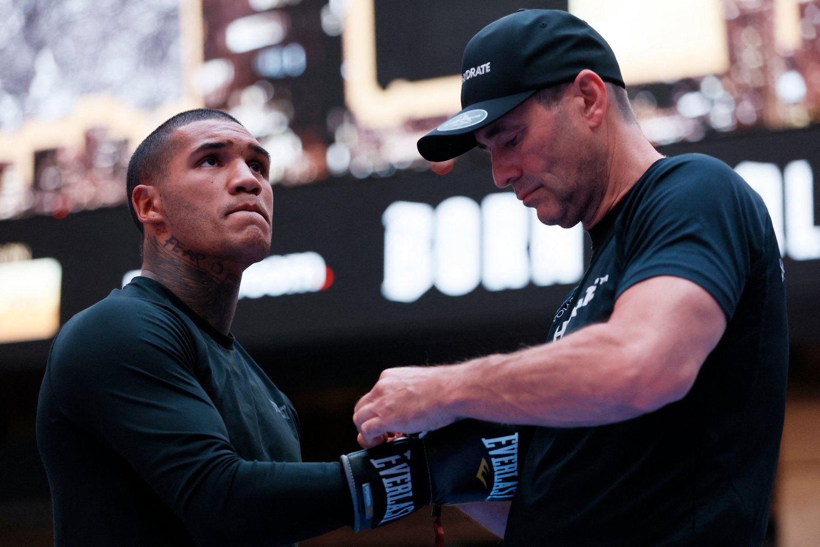 Tony Sims (right) is head coach to Conor Benn and a number of British boxers