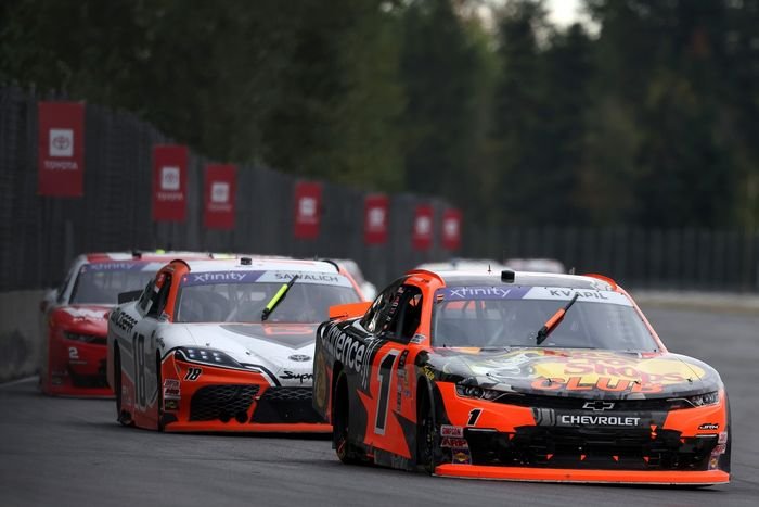 Carson Kapvil, JR Motorsports Chevrolet, William Sawalich, Joe Gibbs Racing Toyota, Jesse Love, Richard Childress Racing Chevrolet