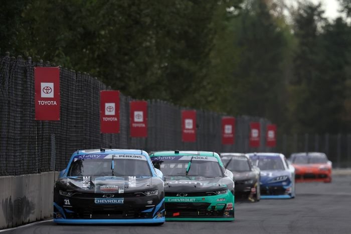 Blaine Perkins, Jordan Anderson Racing Chevrolet, Brennan Poole, Alpha Prime Racing Chevrolet