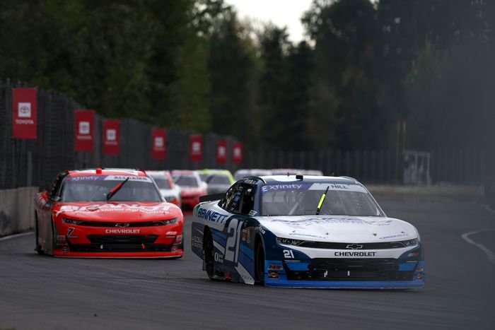 Austin Hill, Richard Childress Racing Chevrolet, Justin Allgaier, JR Motorsports Chevrolet