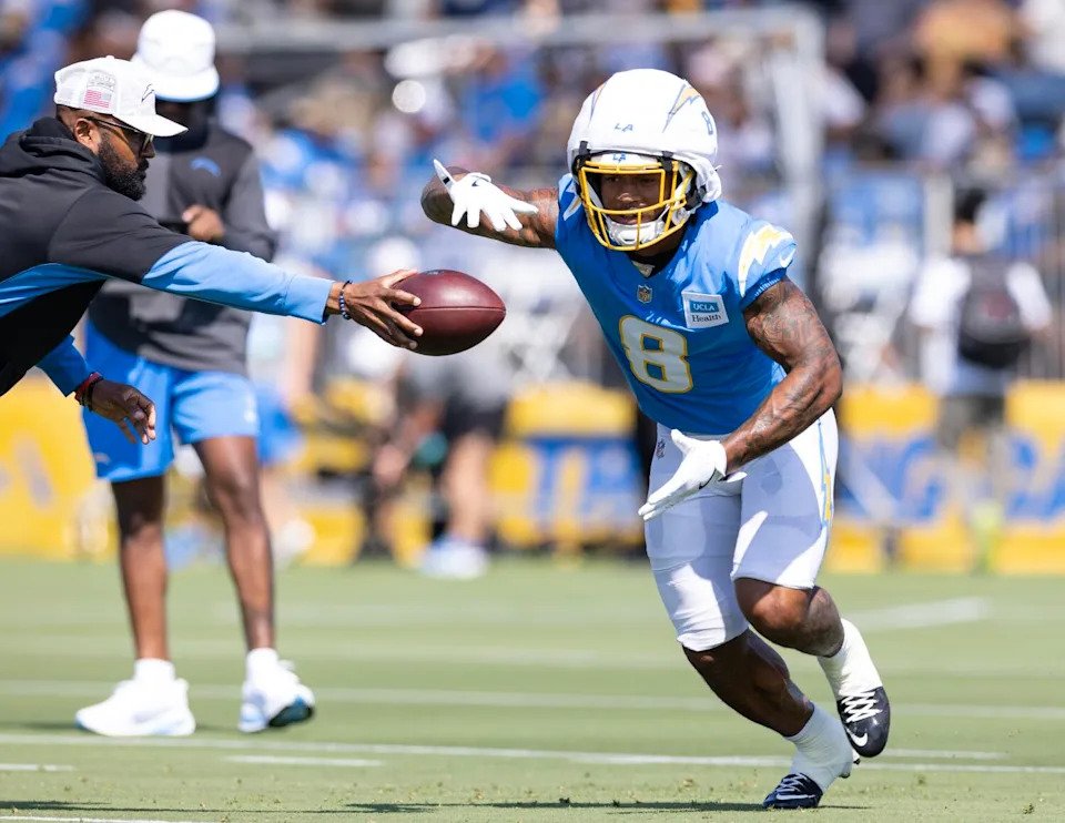 Chargers rookie running back Omarion Hampton could spearhead the team's running game this season.
