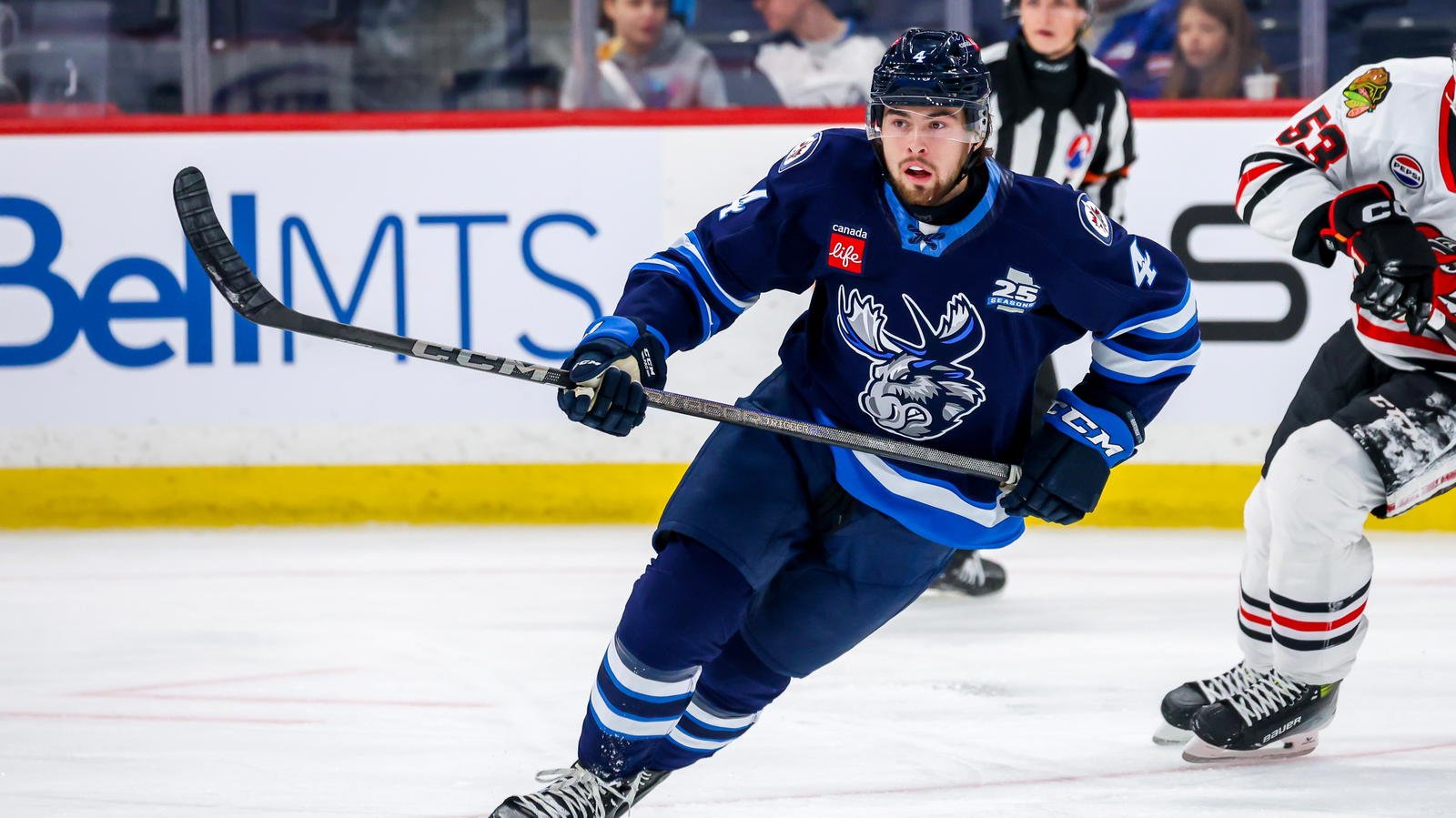 Moose Defenseman Dawson Barteaux Eyes Full-Time Role With Hometown Team in 2025