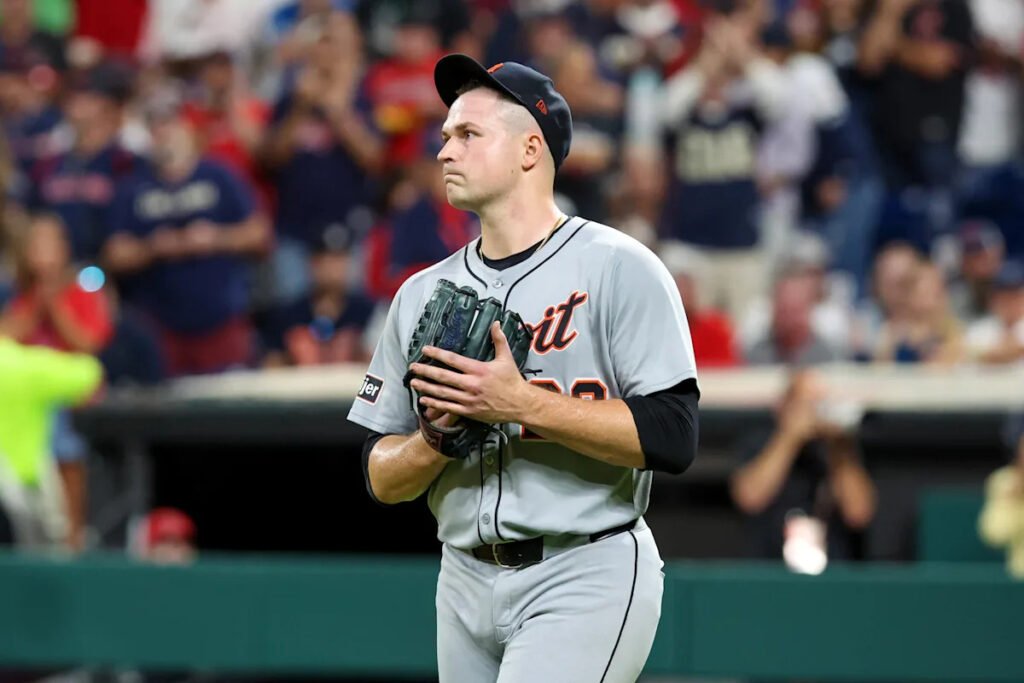 Tigers ace Tarik Skubal visits David Fry in the hospital after fastball fractures Guardians DH’s face