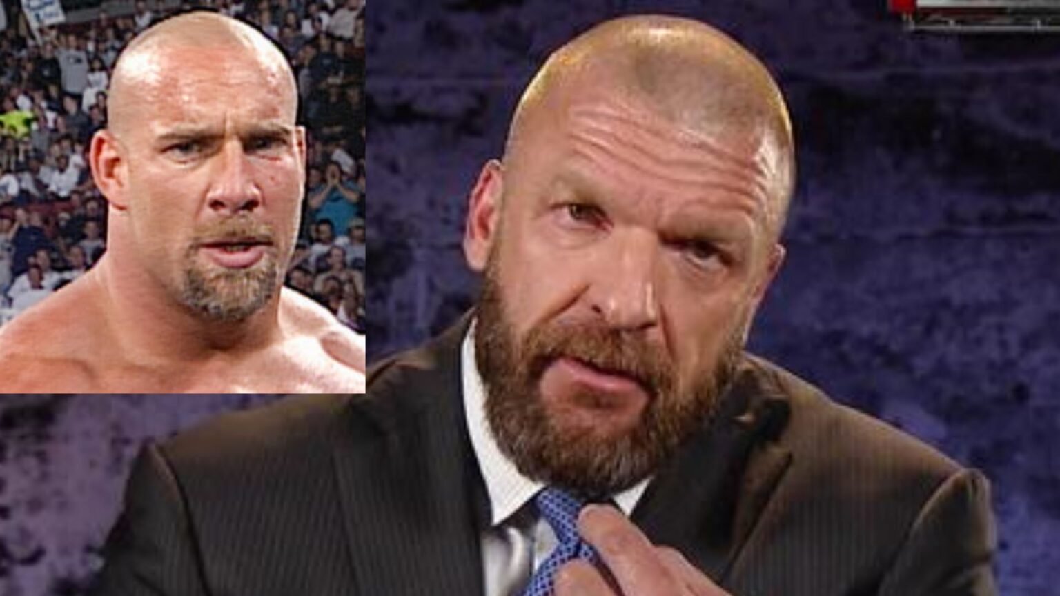 WATCH: Triple H loses it after Goldberg is named the greatest WWE Superstar of all time above the Rock, Ric Flair, and Hulk Hogan