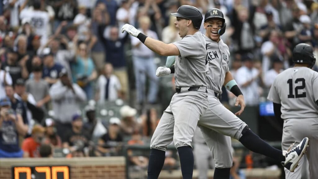 Ben Rice's 10th-inning grand slam powers Yankees to 7-1 win over Orioles