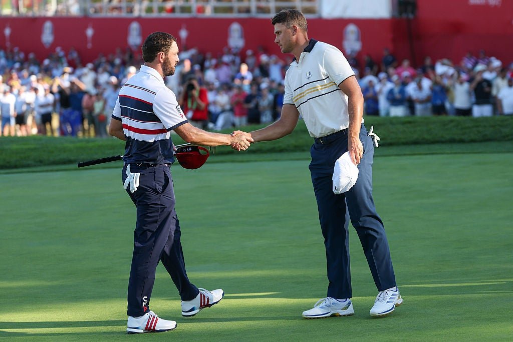 Aberg secured a pivotal point with his win over Patrick Cantlay