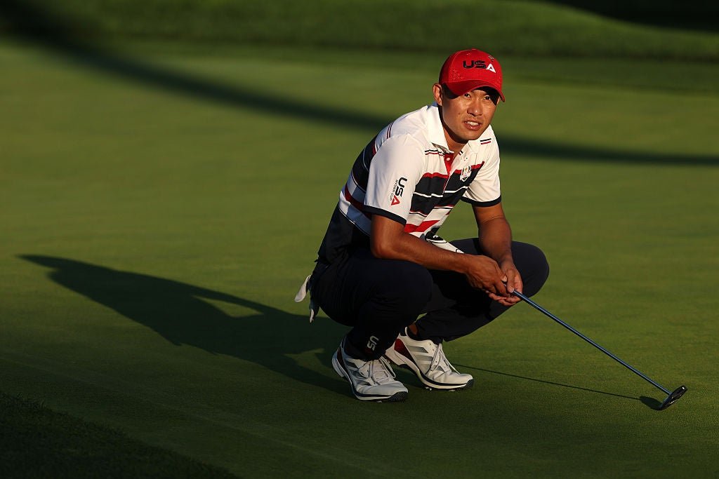 Morikawa struggled during the paired matches alongside Harris English