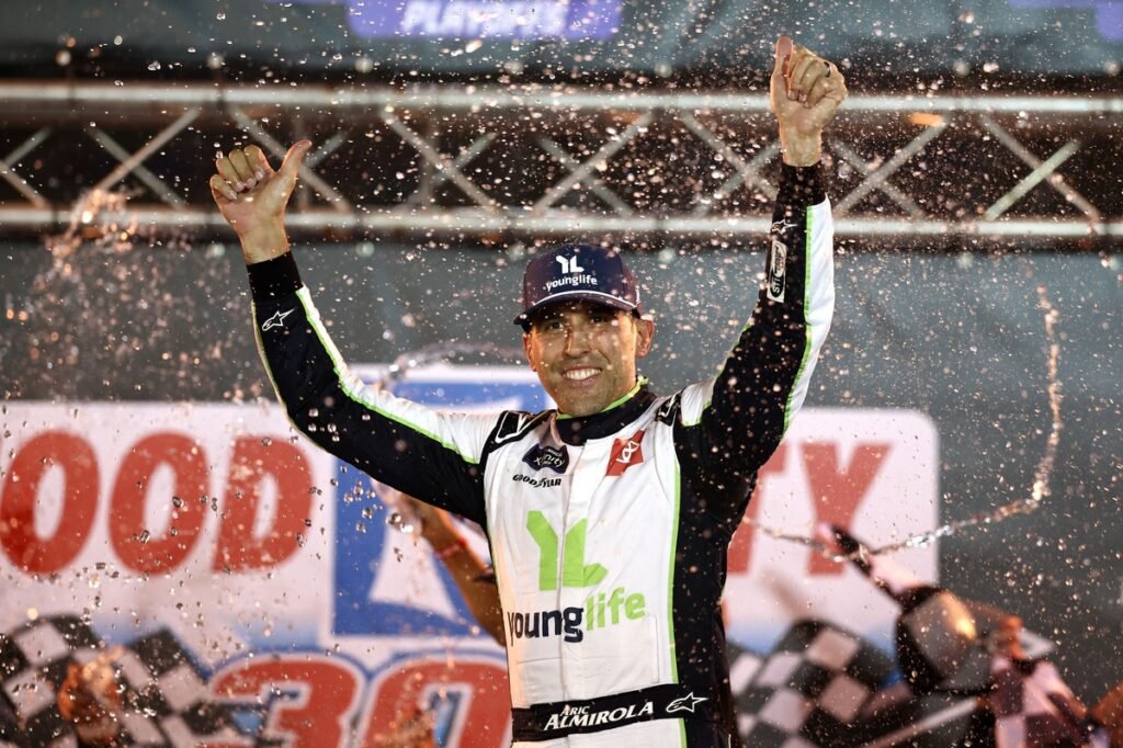 Almirola turns tire gamble into NASCAR Xfinity Bristol win