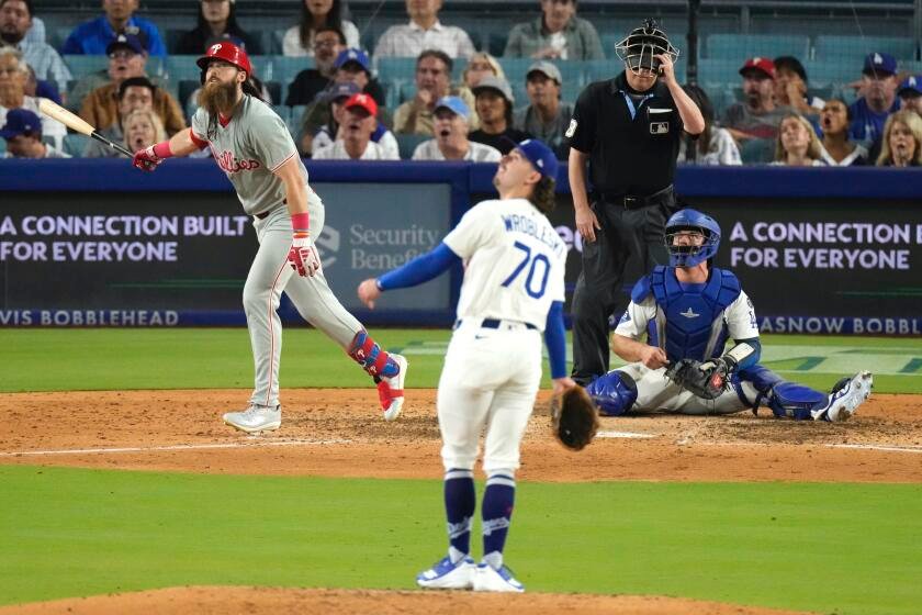 Shohei Ohtani is removed after five no-hit innings, then Dodgers’ bullpen collapses in loss