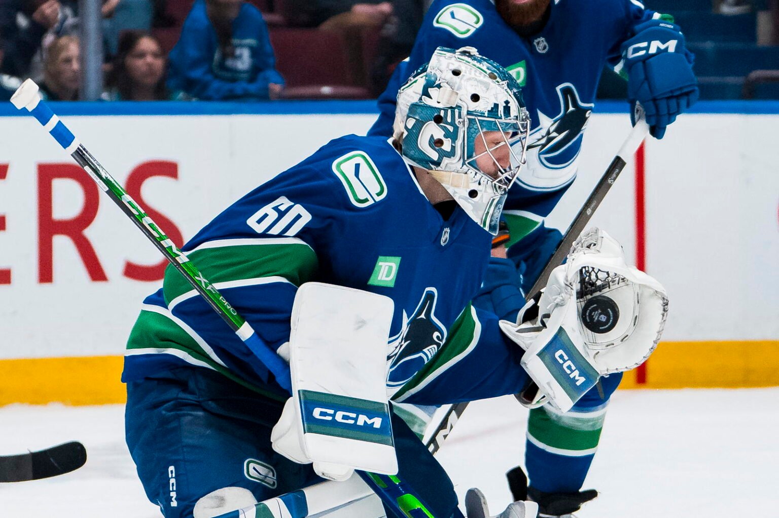Canucks Goaltender Nikita Tolopilo On Returning To The Altered Abbotsford Crease As Defending Calder Cup Champions