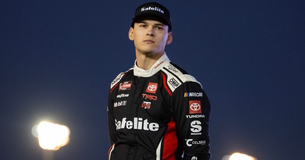 Denny Hamlin reacts to 8th Corey Heim win of NASCAR Trucks season at Darlington, championship potential