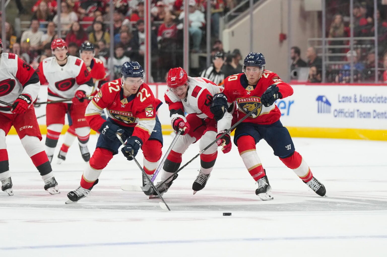 Young Panthers earn shocking comeback victory over veteran-filled Hurricanes squad in Raleigh