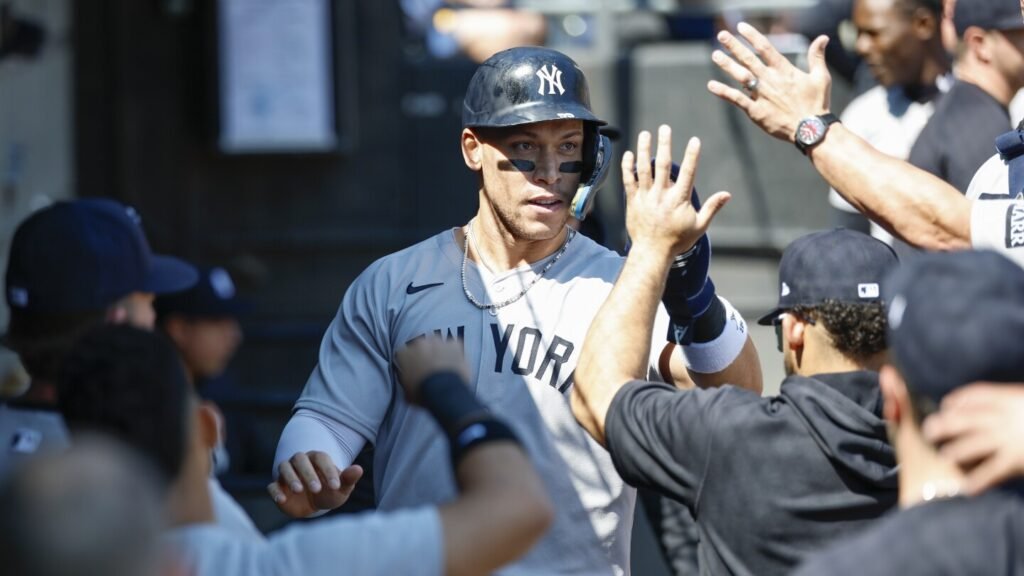 Aaron Judge ties Yogi Berra for fifth on the Yankees’ career homers list