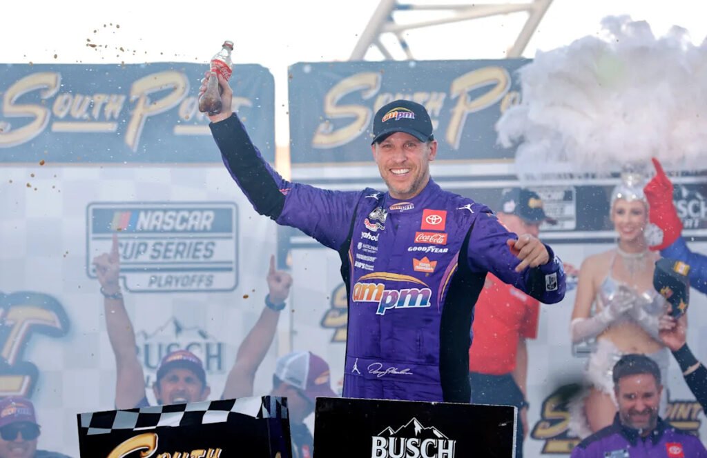 Denny Hamlin races for his dying father’s last chance to see him win a NASCAR championship