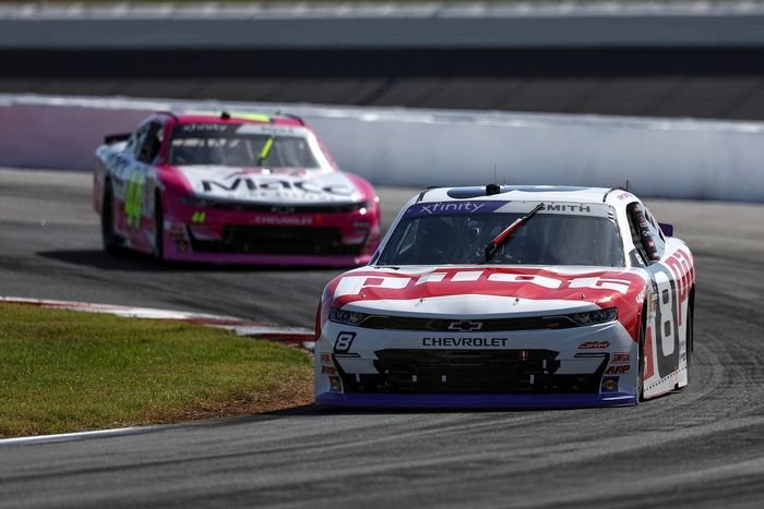 Sammy Smith, JR Motorsprots Chevrolet, Brennan Poole, Alpha Prime Racing Chevrolet