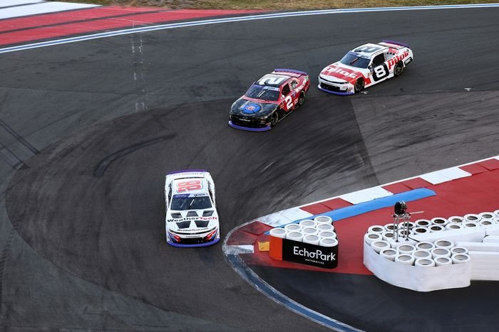 Connor Zilisch, JR Motorsports Chevrolet, Jesse Love, Richard Childress Racing Chevrolet, Sammy Smith, JR Motorsprots Chevrolet