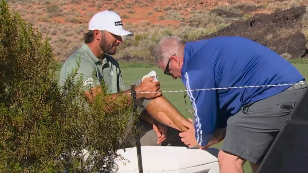 Despite painful ankle issue, Max Homa fires 66 to jump into Utah hunt