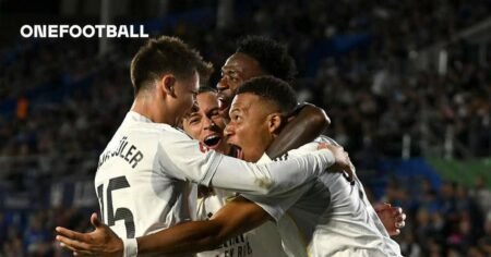 Vini draws two red cards as Real Madrid beat Getafe to go top