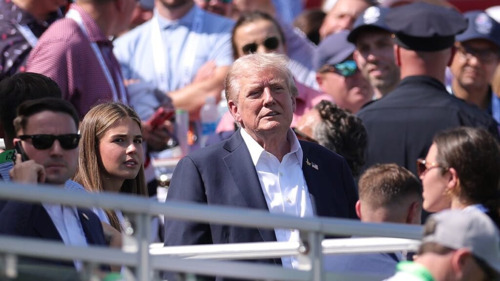 Kai Trump plays 18 holes with grandpa Donald Trump