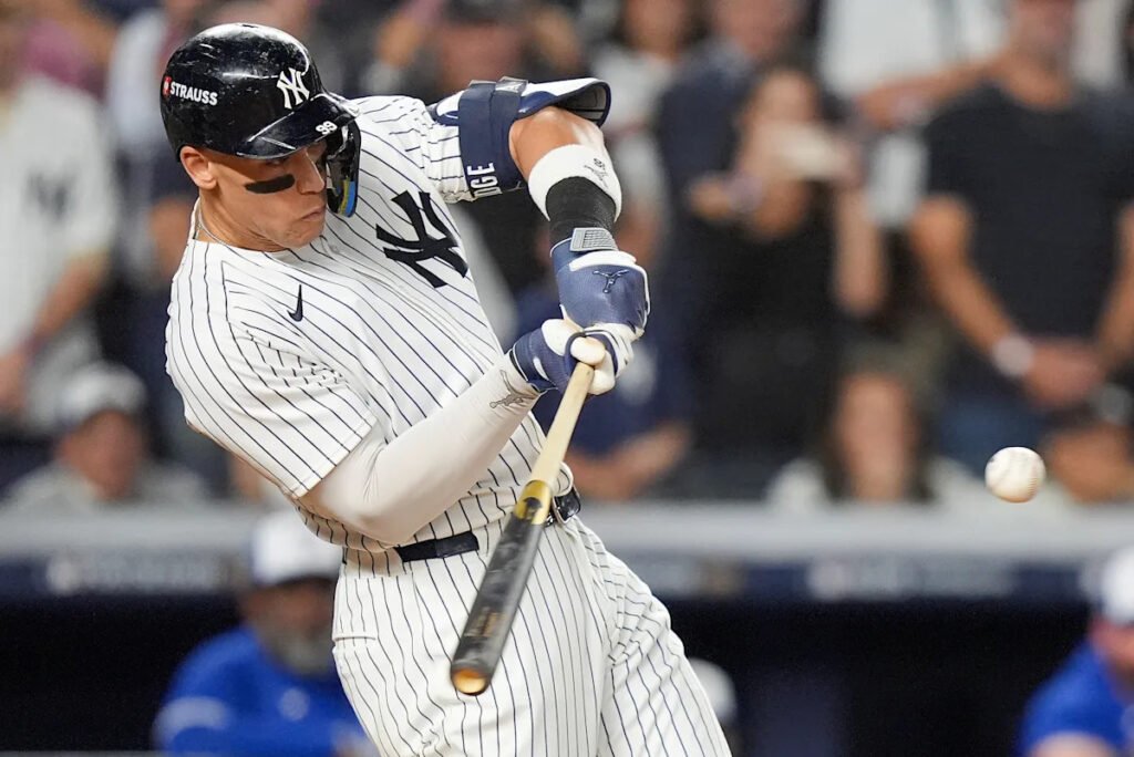 MLB playoffs 2025: With one game-tying swing, Aaron Judge reorients the ALDS vs. Toronto and quiets the October critics