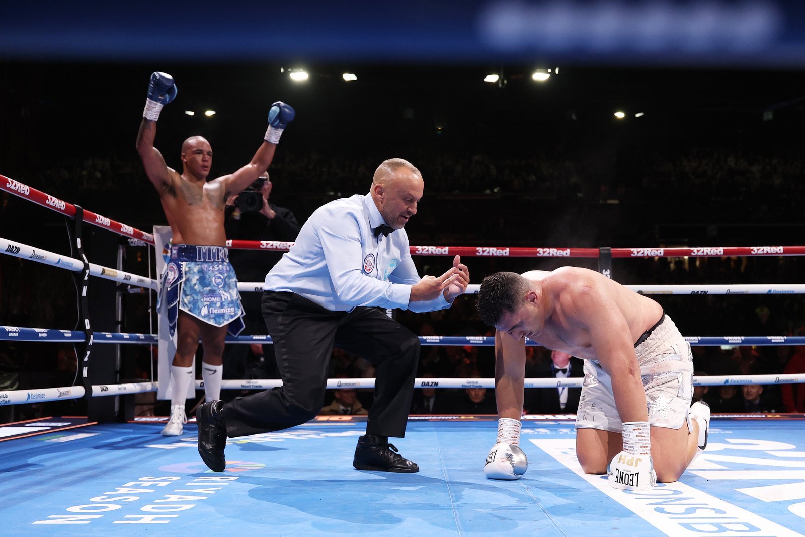 Fabio Wardley (left) was trailing on the scorecards when he shocked Justis Huni with a late knockout in June
