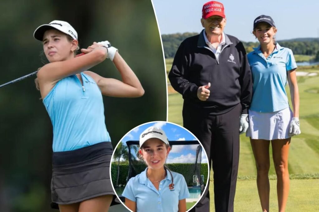 Donald Trump’s granddaughter Kai set for LPGA debut