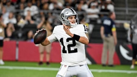 Raiders open practice window for QB Aidan O’Connell
