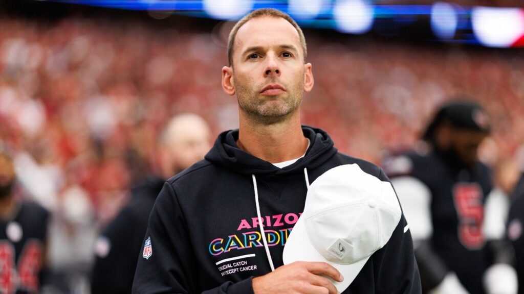 Cardinals fine coach Jonathan Gannon $100,000 for sideline interaction with Emari Demercado