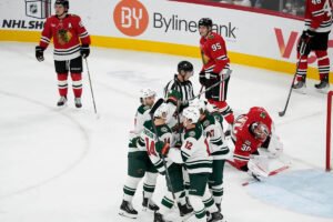 Blackhawks Let Another Lead Slip Away As Red-Hot Wild Make Multi-Goal Comeback