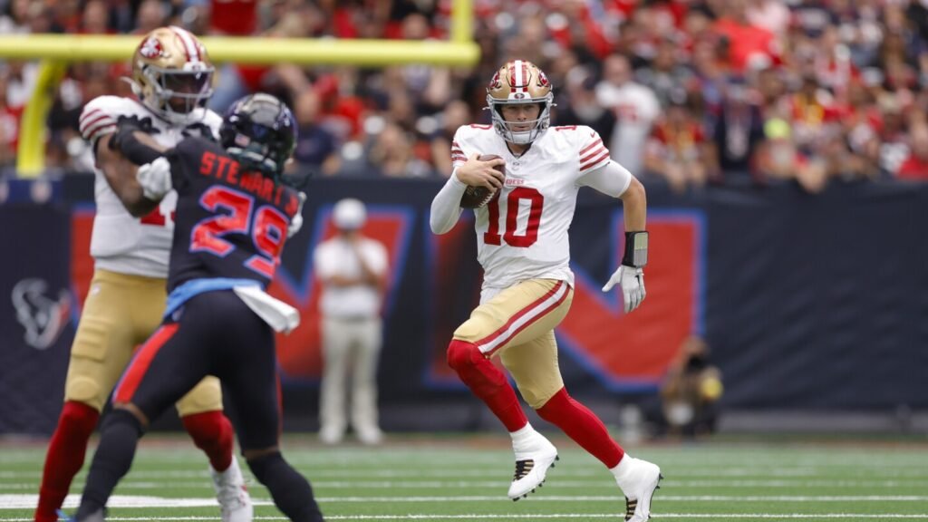 Mac Jones will start for 49ers, Brock Purdy could be available