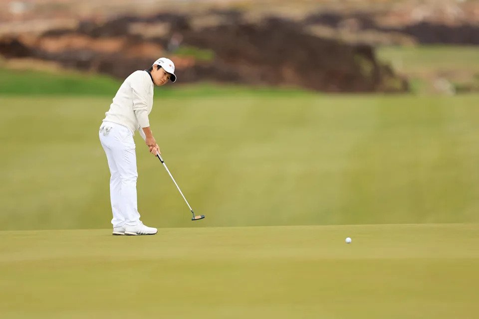 Yani Tseng of Taiwan putts on the first green during the first round of the Black Desert Championship 2025 at Black Desert Resort on May 01, 2025 in St George, Utah.