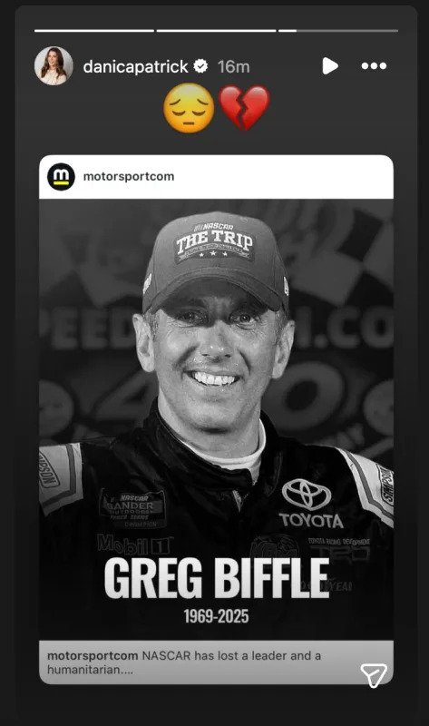 Greg Biffle in crash.Danica&sol;IG