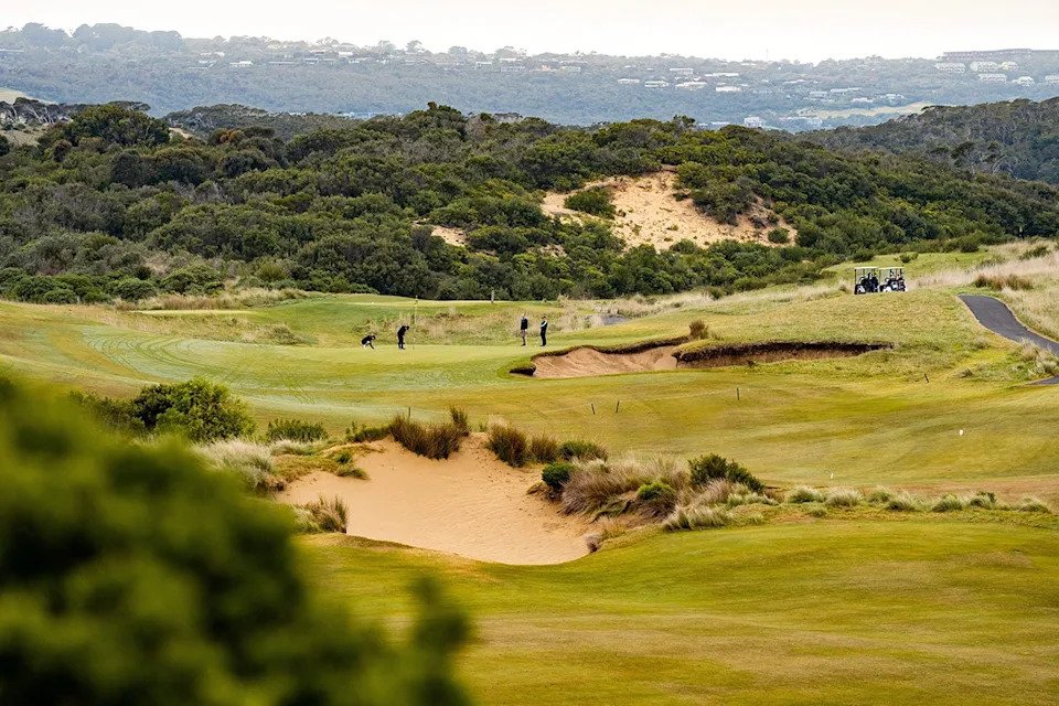 St. Andrews Beach Golf Course on the Mornington Peninsula in Victoria, Austalia (Courtesy of Tourism Australia/Arianna Harry)