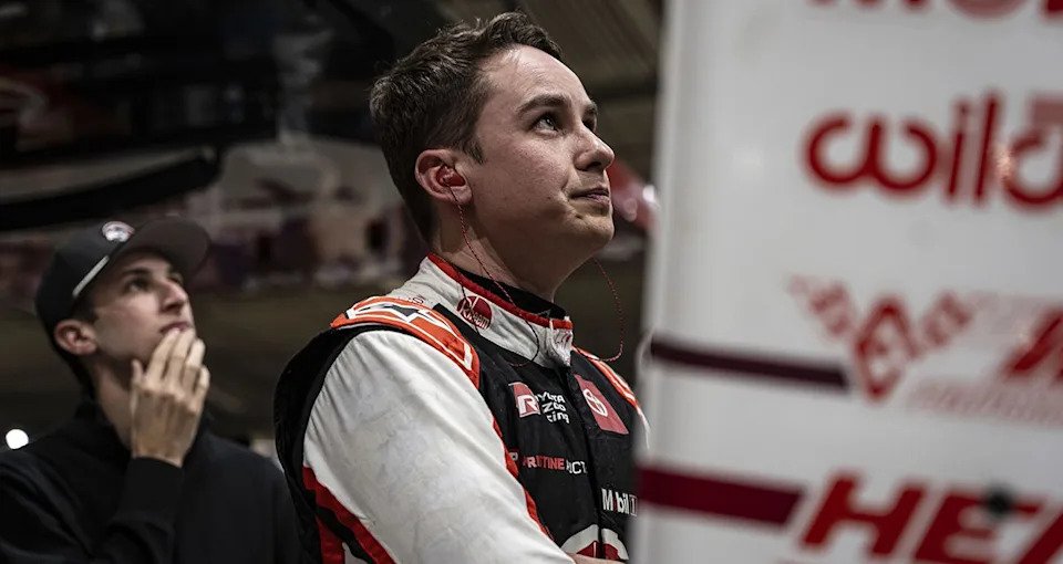 Christopher Bell at the 2025 Chili Bowl Nationals, at the Tulsa Expo Center. (Yem Sanlaeid/NASCAR)