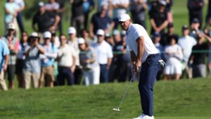 Justin Rose breaks his 36-hole record at Torrey Pines as Brooks Koepka makes it to weekend