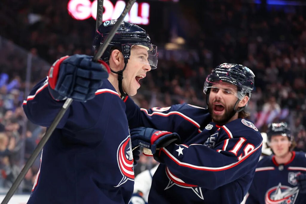 Mason Marchment Has Hat Trick, Blue Jackets Stop Lightning’s 15-Game Points Streak