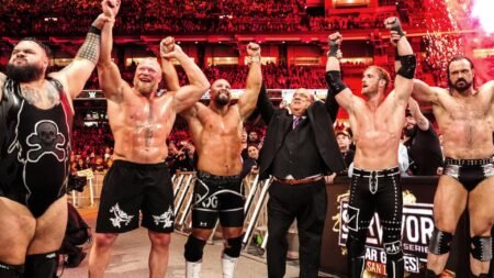 The Vision member reacts to Brock Lesnar suddenly declaring himself for the Royal Rumble