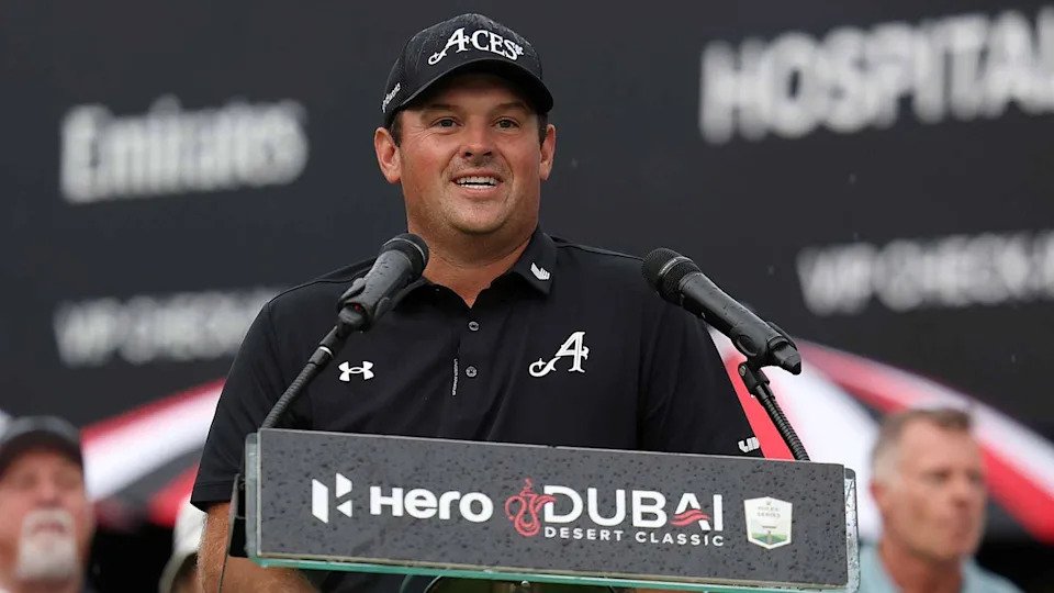 LIV pro Patrick Reed speaks after winning the 2026 Dubai Desert Classic on Sunday.