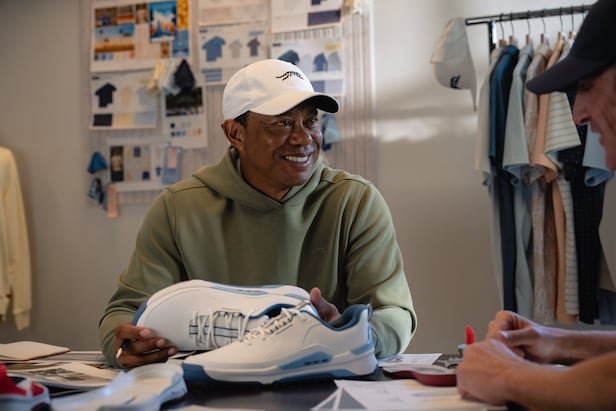 Everything you need to know about the new Sun Day Red golf shoe Tiger Woods was wearing at TGL