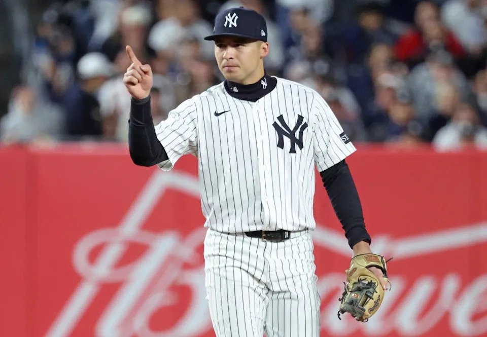 Anthony Volpe’s rehab from the partially torn labrum in his left shoulder is “going well,” Yankees manager Aaron Boone said. Charles Wenzelberg / New York Post