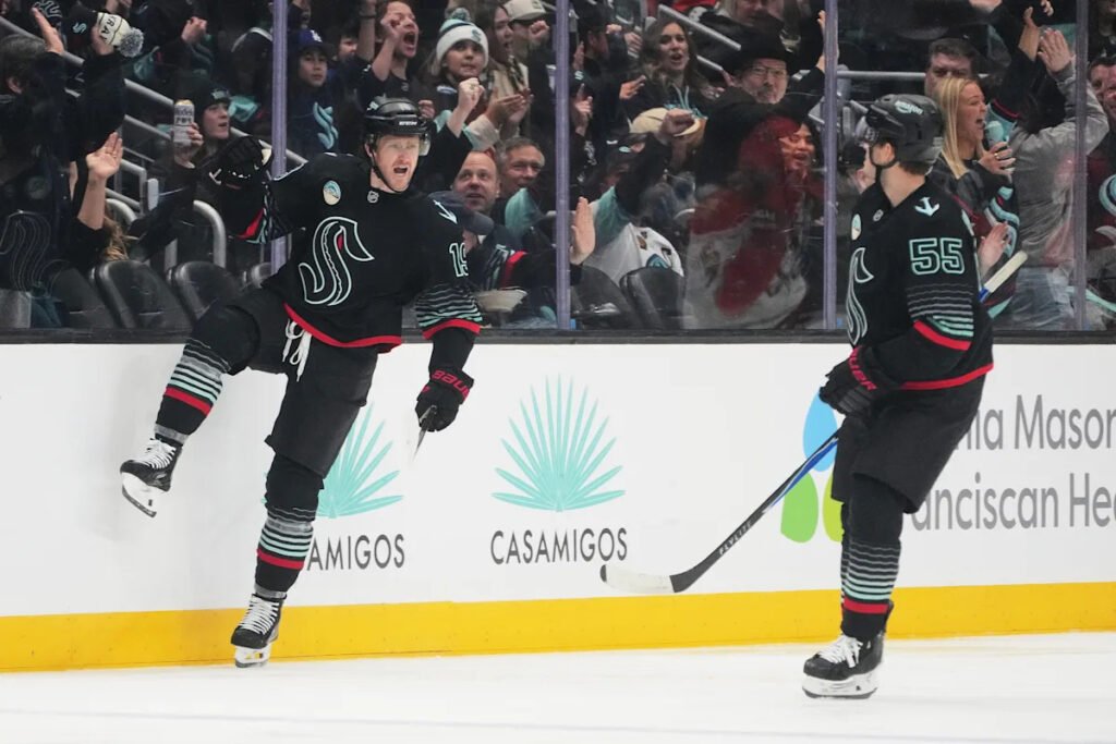 McCann has 2 goals and 2 assists to lead the Kraken to a 5-1 win over the Capitals