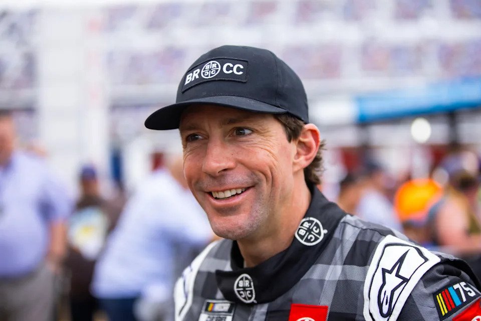 NASCAR Cup Series driver Travis Pastrana (67) during the Daytona 500 in 2023.Mark J. Rebilas-USA TODAY Sports