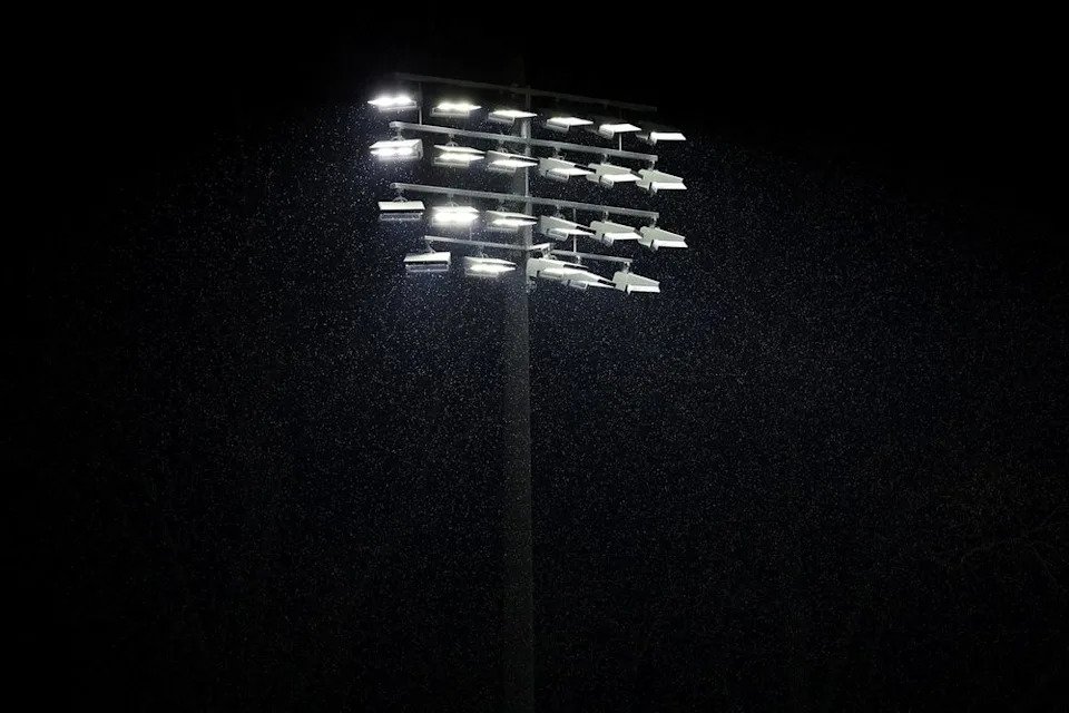 Rain/sleet at Bowman Gray