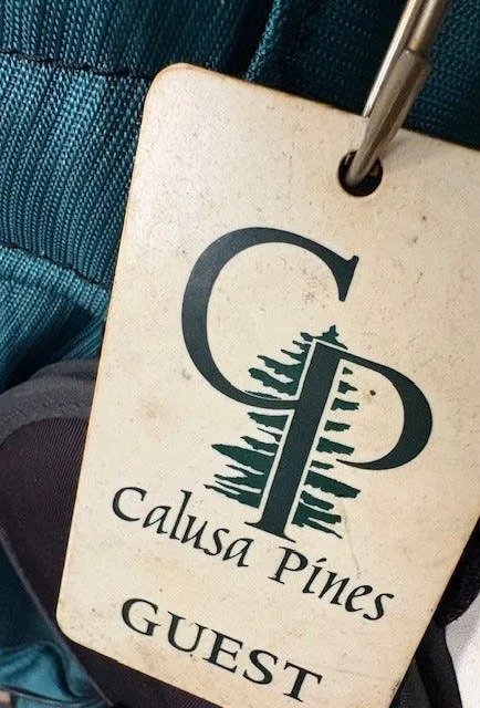Calusa Pines Golf Club golf bag tag. Calusa Pines is in Naples.