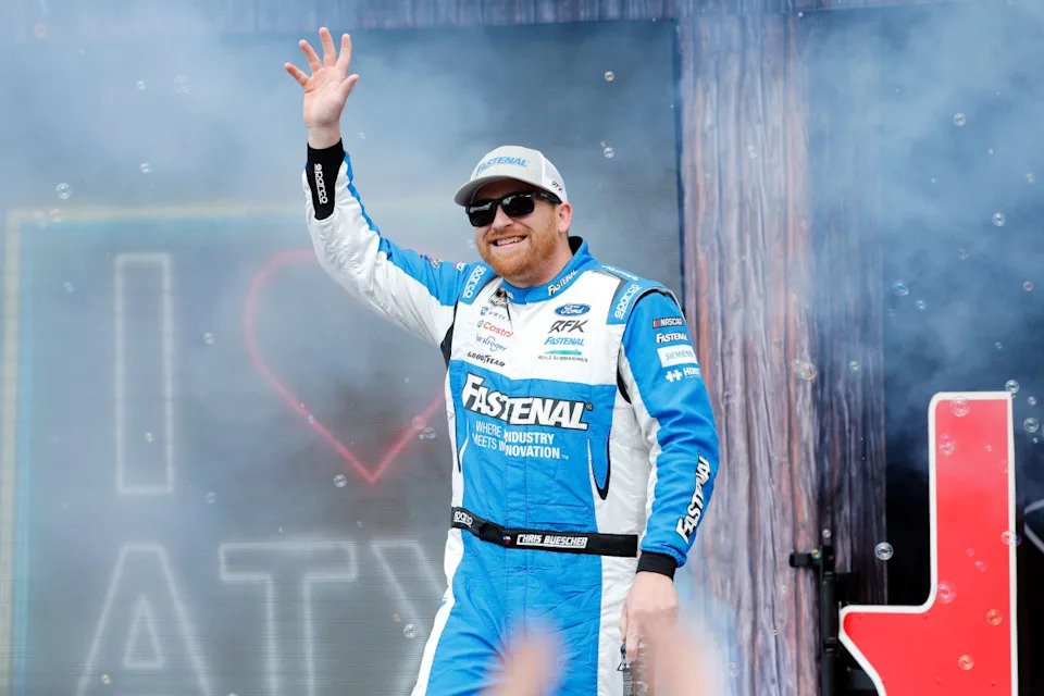 Chris Buescher during driver introductions at Circuit of the Americas.Jamie Harms-Imagn Images