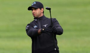 Aaron Rai leads after a rainy, blustery Thursday at Riviera