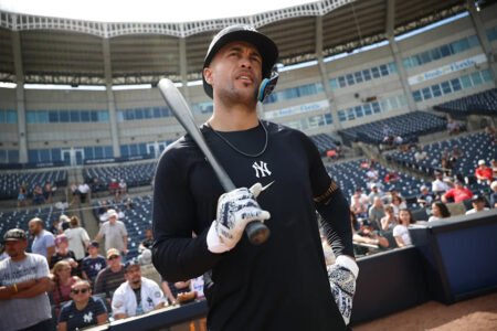 Yankees’ Giancarlo Stanton determined to play a full season, even though he ‘can’t open a bag of chips’